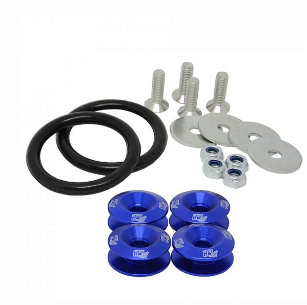 ANILHA DE ENGATE RÁPIDO PARA FIXAÇÃO DE PÁRA-CHOQUE AZUL (MHBL-1-A) METAL HORSE