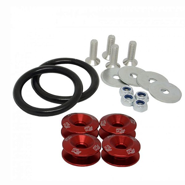 ANILHA DE ENGATE RÁPIDO PARA FIXAÇÃO DE PÁRA-CHOQUE VERMELHO (MHBL-1-V) METAL HORSE