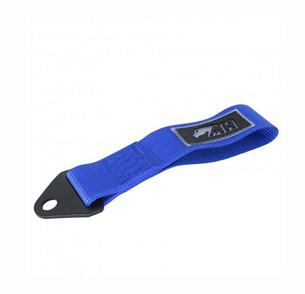 FITA REBOQUE REFORÇADO CURTO DE TECIDO TOW STRAP AZUL (MHTS-S-A) METAL HORSE