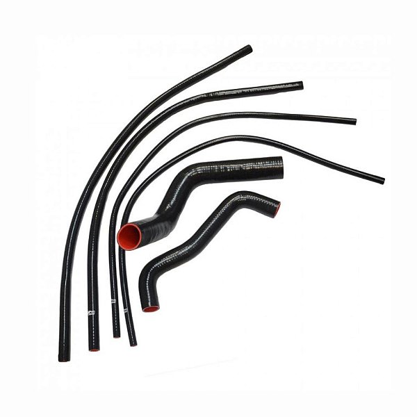 KIT MANGUEIRAS DE ARREFECIMENTO SILICONE PARA OPALA 6Cil PRETO (MHSH-KIT-GM2) METAL HORSE