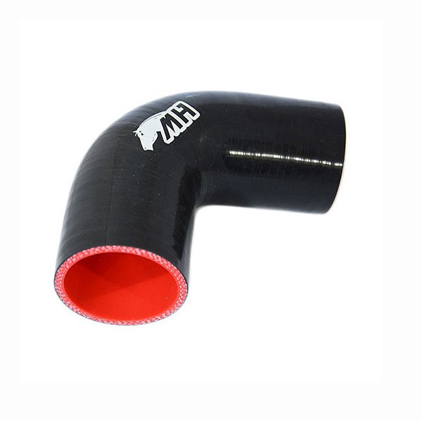MANGOTE SILICONE CURVA 90º 2½" PRETO (MHSH-90-63-125) METAL HORSE