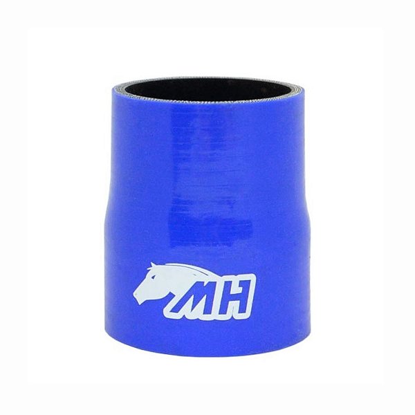 MANGOTE SILICONE REDUÇÃO RETO 3" x 2¾" AZUL (MHSH-R-76-70-100-A) METAL HORSE