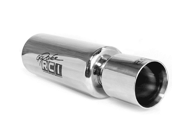 ABAFADOR ESPORTIVO CORPO 5" PONTEIRA 4" ENCAIXE 2½" (RCI248) RACE CHROME