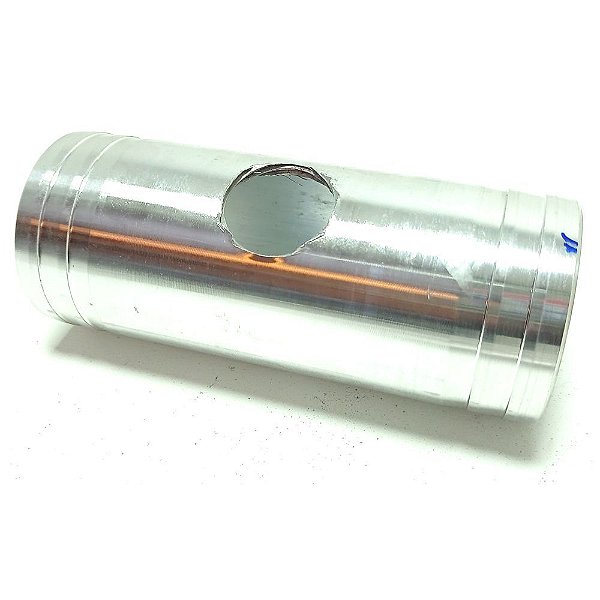 CANOTE ALUMÍNIO 2" 12CM COM FURO PARA VÁLVULA (BT000869) BEEP TURBO