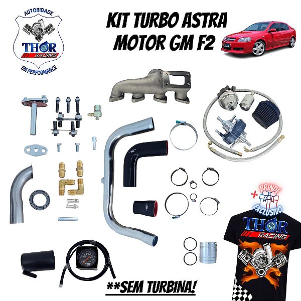 KIT TURBO ASTRA e VECTRA 8V 1.8 e 2.0 SEM TURBINA