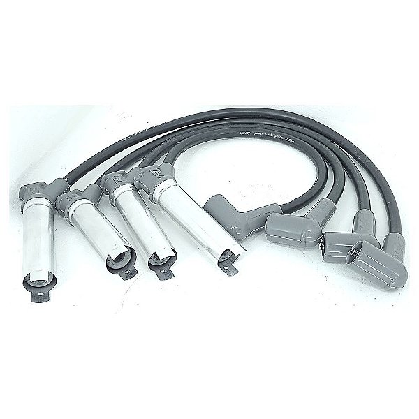 CABO VELA SILICONE 10MM VECTRA/ASTRA PRETO PONTA CINZA (4860 - PSI 034) PSI
