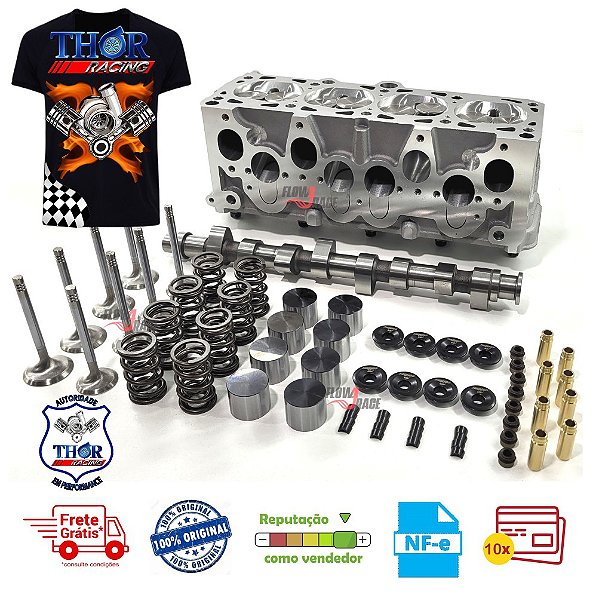 CABEÇOTE COMPLETO VW AP UNILATERAL (5569) FLOW 4 RACE