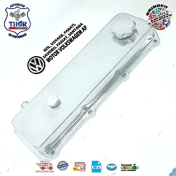 TAMPA VÁLVULA VOLKSWAGEM AP  ALUMÍNIO CROMADA (RC209CR) RACE CHROME