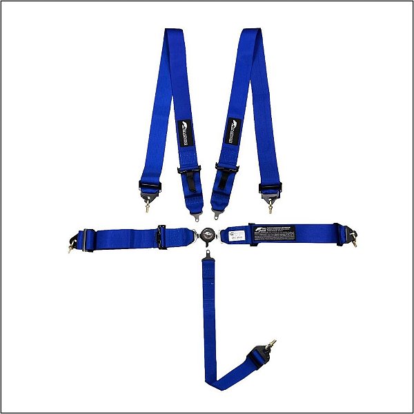 CINTO RACING 5 PONTOS 3" CERTIFICADO SFI 16.1 AZUL (MHRH-SFI-3-A) METAL HORSE