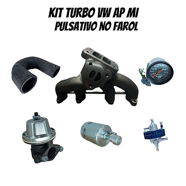 KIT TURBO VW AP MI 1.6/1.8/2.0 PULSATIVO FAROL