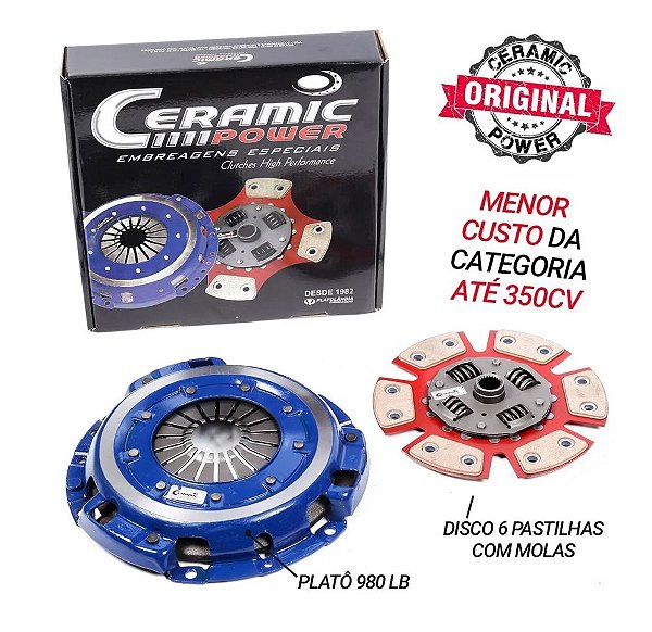 EMBREAGEM AP 980LBS (705-AT2 + 7005-ATM6) CERAMIC POWER