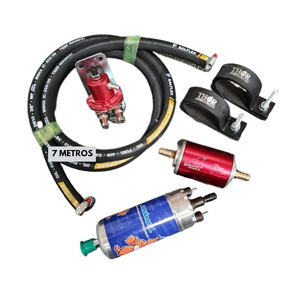 KIT LINHA DE COMBUSTÍVEL CARRO TURBO CARBURADO