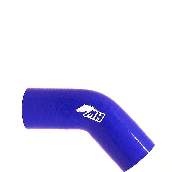 MANGOTE SILICONE CURVA 45º 2¾" AZUL (MHSH-45-70-125A) METAL HORSE