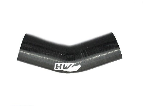 MANGOTE SILICONE CURVA 45º 2" PRETO (MHSH-45-51-185) METAL HORSE
