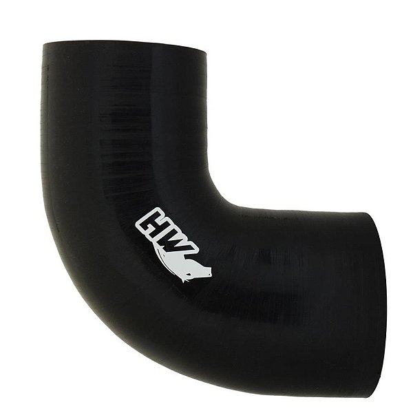 MANGOTE SILICONE REDUCAO CURVA 90º 4" X 3" PRETO (MHSH-90-102-76-125) METAL HORSE