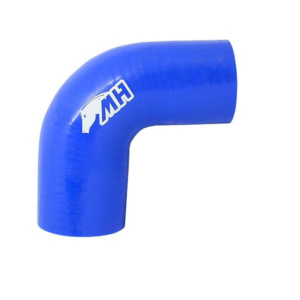 MANGOTE SILICONE REDUCAO CURVA 90º 2¾" X 2½" AZUL (MHSH-90-70-63-125A) METAL HORSE