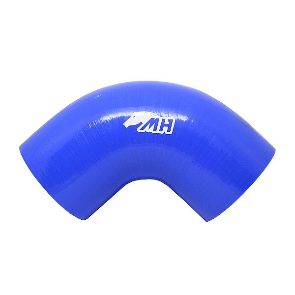 MANGOTE SILICONE CURVA 90º 4" AZUL (MHSH-90-102-152A) METAL HORSE