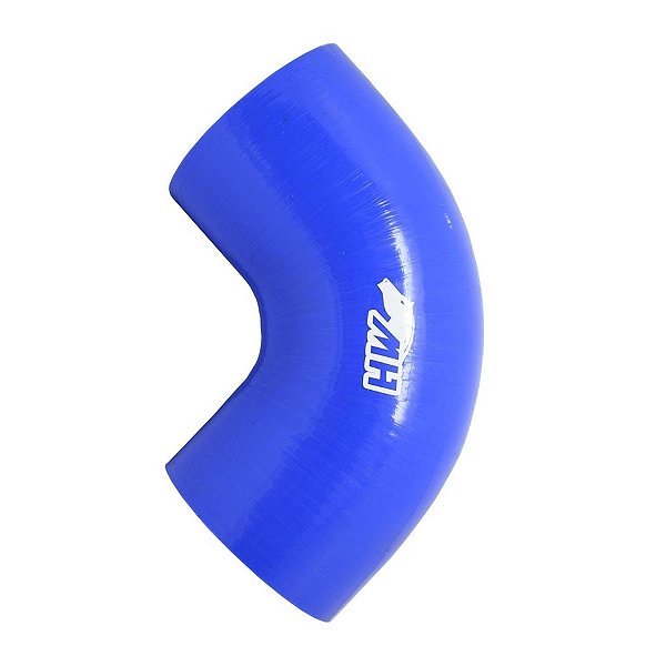 MANGOTE SILICONE CURVA 90º 3" AZUL (MHSH-90-76-125A) METAL HORSE