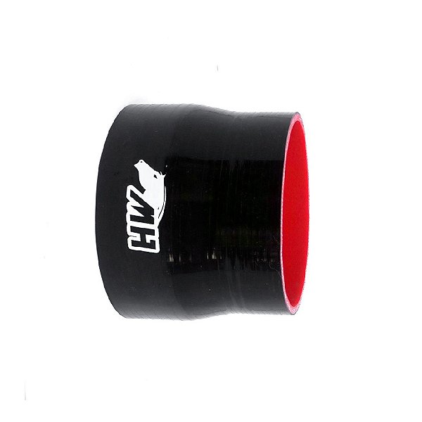MANGOTE SILICONE REDUÇÃO RETO 5" X 4" PRETO (MHSH-R-127-102-100) METAL HORSE