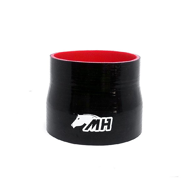 MANGOTE SILICONE REDUÇÃO RETO 4" X 3½" PRETO (MHSH-R-102-89-100) METAL HORSE