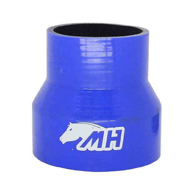 MANGOTE SILICONE REDUÇÃO RETO 4" X 3" AZUL (MHSH-R-102-76-100A) METAL HORSE