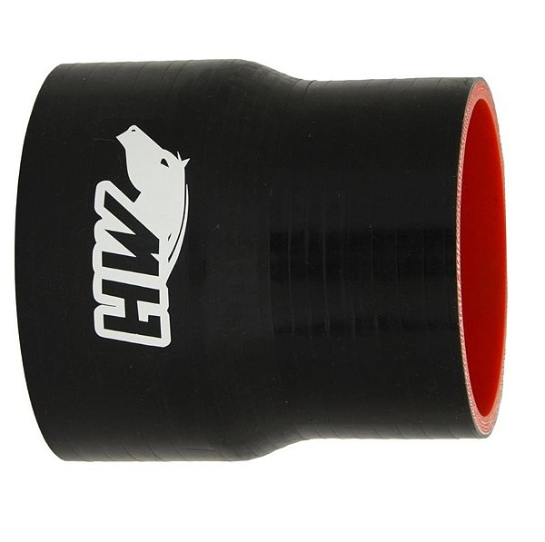 MANGOTE SILICONE REDUÇÃO RETO 3" X 2½" PRETO (MHSH-R-76-63-100) METAL HORSE
