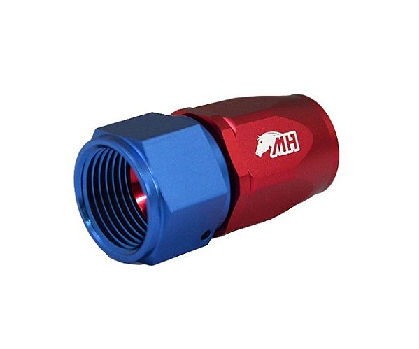 CONEXAO 12AN / AN12 RETA AZUL E VERMELHO (MHCA-R-12-AV) METAL HORSE