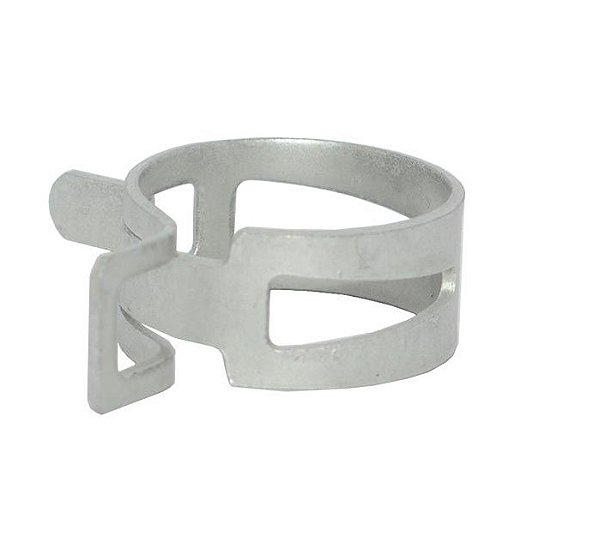 ABRACADEIRA TIPO MOLA SPRING CLAMP EM ACO 22MM PRATA (MHSC-22) METAL HORSE