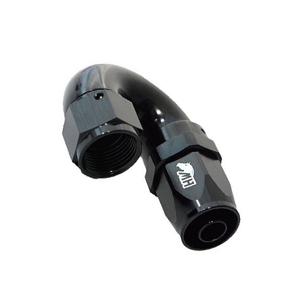 CONEXAO 10AN / AN10 180° PRETO (MHCA-180-10-P) METAL HORSE