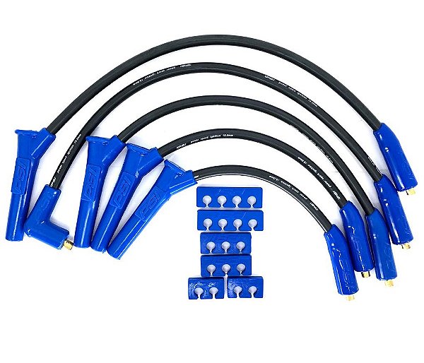 CABO VELA SILICONE 10MM OPALA 4CC PRETO PONTA AZUL COM PINO (PSI 019) PSI