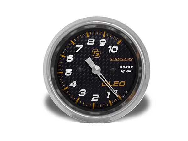 MANÔMETRO ÓLEO 60MM MECÂNICO 10KG CARBONO CRONOMAC