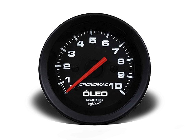 MANÔMETRO ÓLEO 52MM MECÂNICO 10KG STREET PRETO (155100SP) CRONOMAC