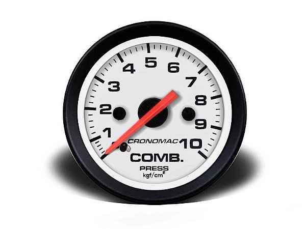 MANÔMETRO COMBUSTÍVEL 52MM MEC 10KG STREET BR (155200SB) CRONOMAC