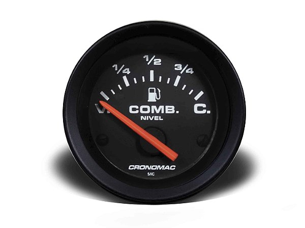 INDICADOR NÍVEL COMBUSTÍVEL 52MM 099 ELÉTRICO ST PT CRONOMAC