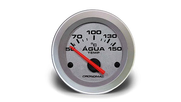 TERMÔMETRO ELÉTRICO 52MM ÁGUA RACING CRONOMAC