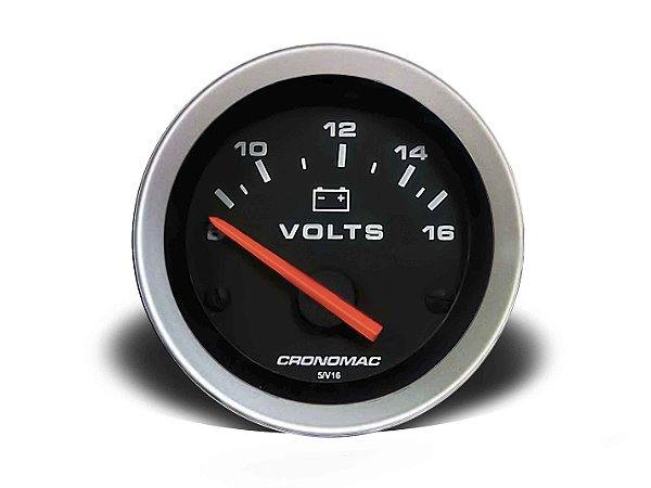 VOLTÍMETRO 60MM 12V SPORT CRONOMAC