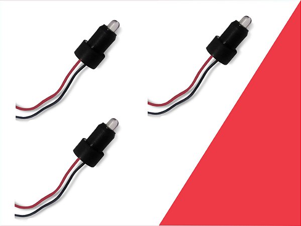 KIT 03 LEDS VERMELHOS PARA MANÔMETROS CRONOMAC