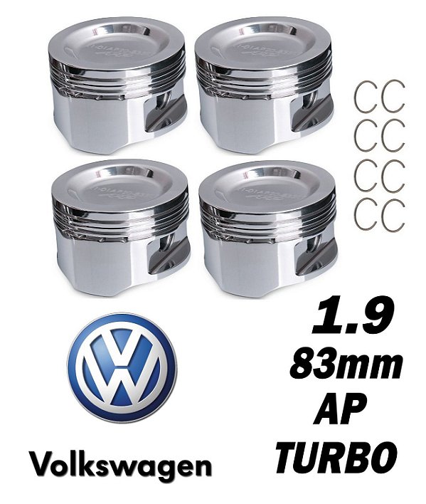 JOGO DE PISTÕES TURBO VW AP 1.9 83MM CÔNCAVO 800CV (R003-0008-J) AFP