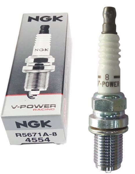 VELA IGNIÇÃO NGK V-POWER GRAU 8 R5671A-8 SEXTAVADO 16MM