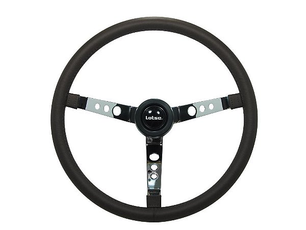 VOLANTE BIG BLOCK S COURO/CROMA PT LOTSE