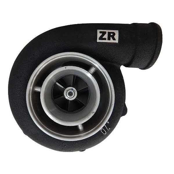 TURBINA T3 CAIXAS .70/.84 PULSATIVA BLACK EIXO/ROTOR .56/.64 (ZR5664/84P) ZR TURBOS