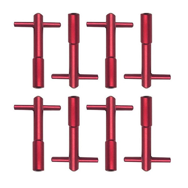WING NUTS AP TIPO T ALUMÍNIO COM 8 UNIDADES VM RACE CHROME