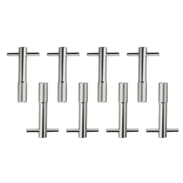 WING NUTS AP TIPO T ALUMÍNIO COM 8 UNIDADES CR RACE CHROME
