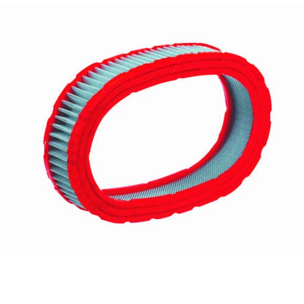 FILTRO AR ELEMENTO MARMITA TECIDO BRANCO BORDA VERMELHA RACE CHROME