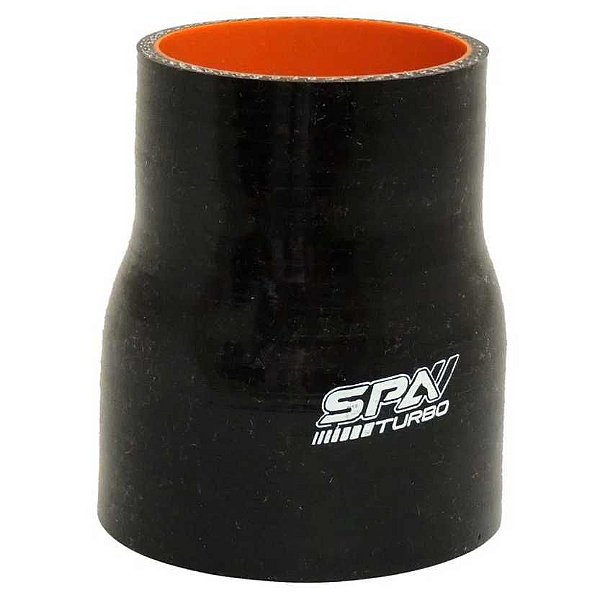 MANGOTE SILICONE REDUÇÃO RETO 3" X 2½" PRETO (HSIPSRD08B) SPA
