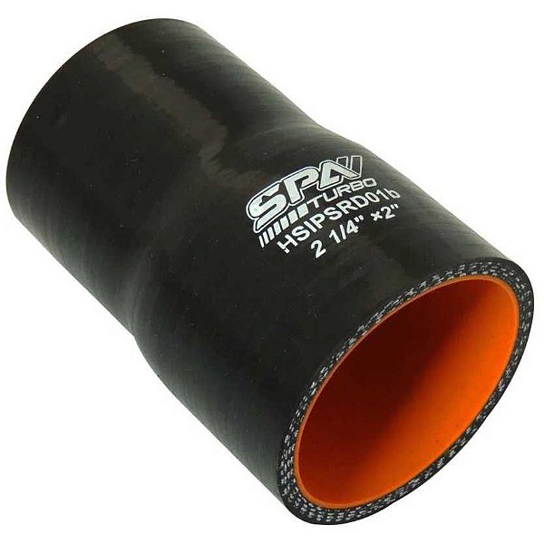 MANGOTE SILICONE REDUÇÃO RETO 2¼" X 2" PRETO  (HSIPSRD01B) SPA