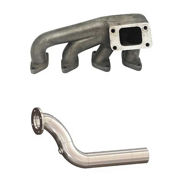 COLETOR ESCAPE TURBO E SAÍDA ESCAPE S10 2.4 8V T3 (TMOP02-SDEOP02) SPA
