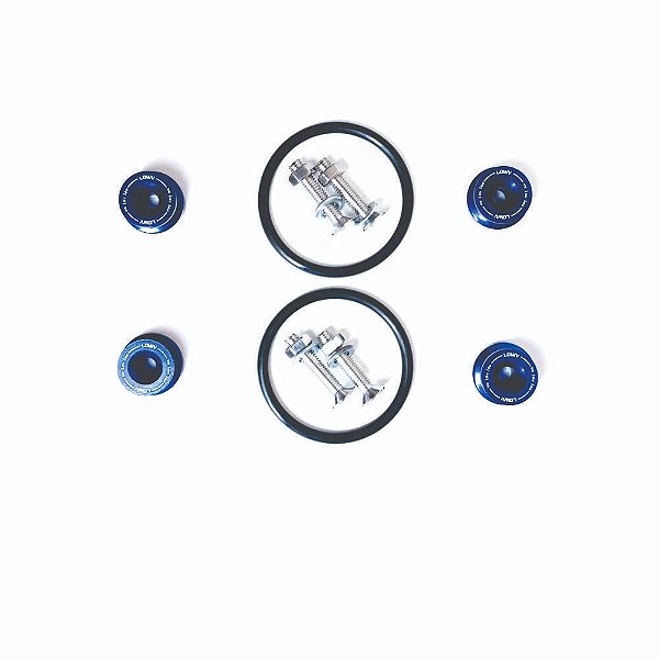 ANILHA PARA-CHOQUE KIT COM 4 UNIDADES AZUL (APL-4) LOWV