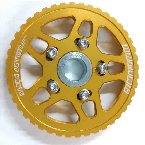 POLIA REGULÁVEL AP 8V RACING BILLET PARTS DOURADA (FT-059-DD) FÔLEGO