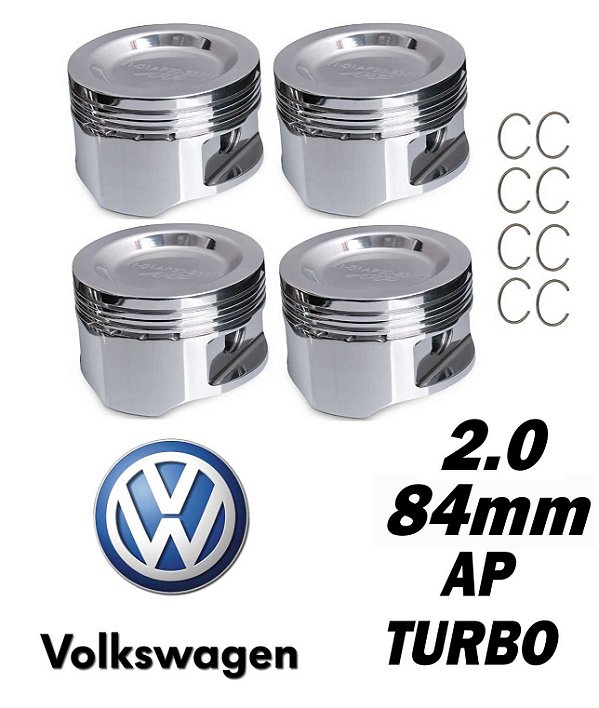 JOGO DE PISTÕES TURBO VW AP 2.0 84MM CÔNCAVO (R007-0003) AFP